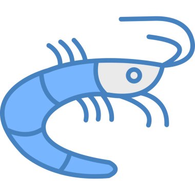 Istakoz. Web simgesi basit illüstrasyon