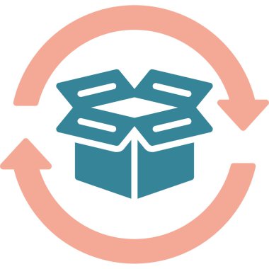 Geri dönüşüm simgesi vektör resimlemesi