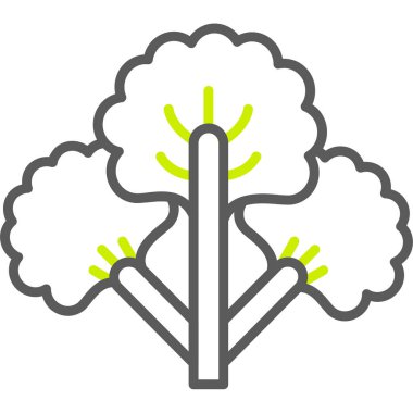 ağaç simgesi vektör illüstrasyonu