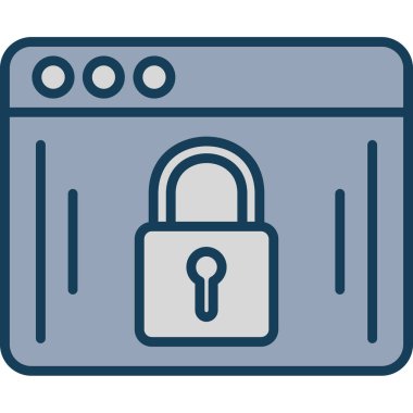 ikon vektör illüstrasyonunu kilitle