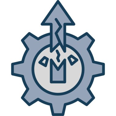 Teçhizat Web simgesi basit illüstrasyon