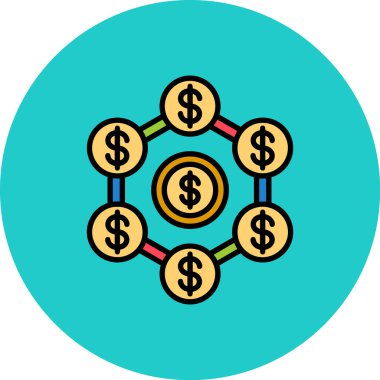 para birimi simgesi vektör çizim