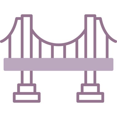 Köprü. Web simgesi basit illüstrasyon