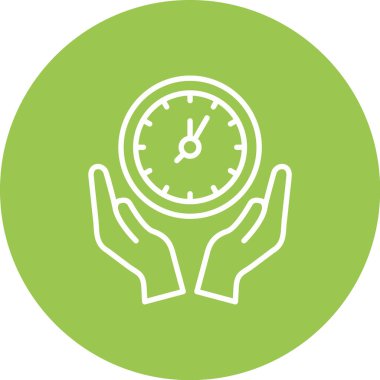 Saat simgesinin vektör illüstrasyonu