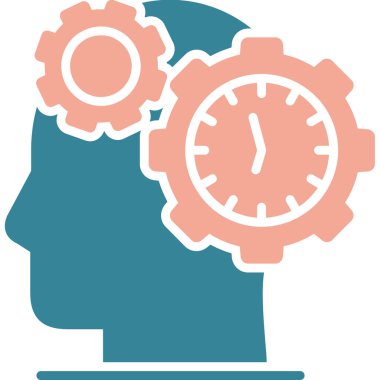 Beyin vitesi zaman simgesi - özet biçimi