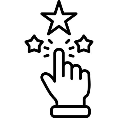 yıldız eli vektör simgesi