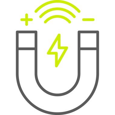 Elektrik güç simgesi, vektör illüstrasyonu