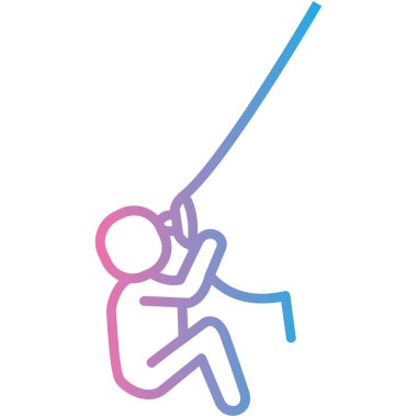 Uçurtma oynayan bir adamın vektör çizimi