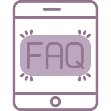 Kolayca Değiştirebilen veya Düzenleyebilen Faq vektör simgesi