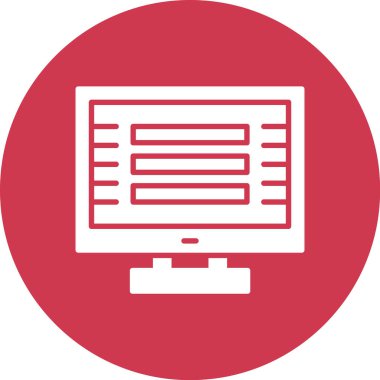 dizüstü bilgisayar simgesi. Basit resimleme