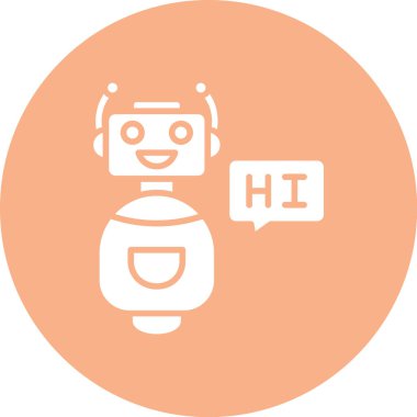 robot ikon vektör illüstrasyonu