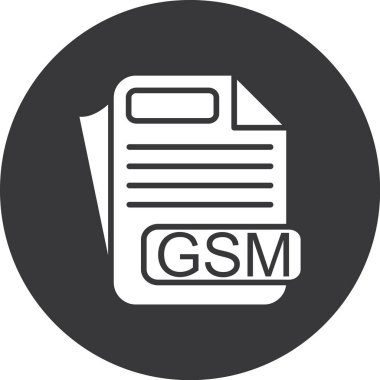 dosya biçimi simgesi, vektör illüstrasyonu