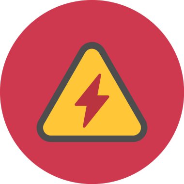 Kırmızı ve beyaz daire işaretinin vektör çizimi