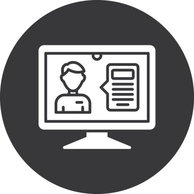 İş simgesinin vektör illüstrasyonu, modern tasarım