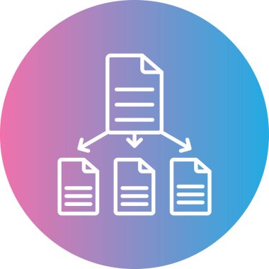 dosyaları vektör satırı simgesi