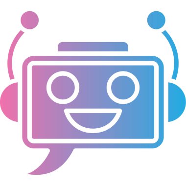 Mutlu yüz simgesi, vektör çizimi