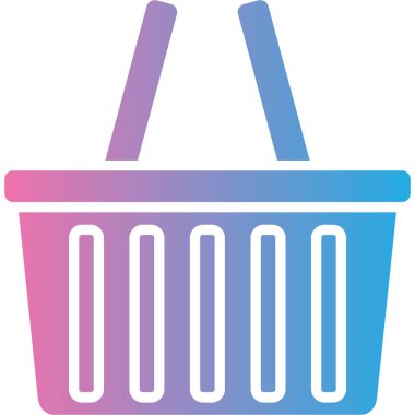 Alışveriş sepeti. Web simgesi basit tasarım
