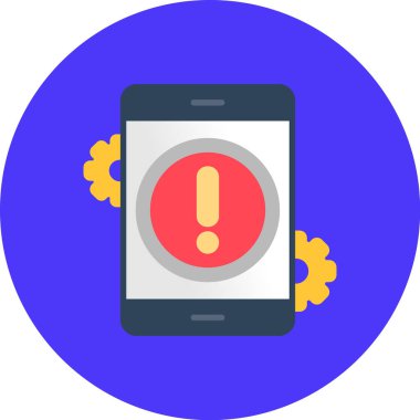 Dolu dış hat biçiminde uyarı hatası simgesi