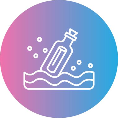 su şişesi simge vektör çizim