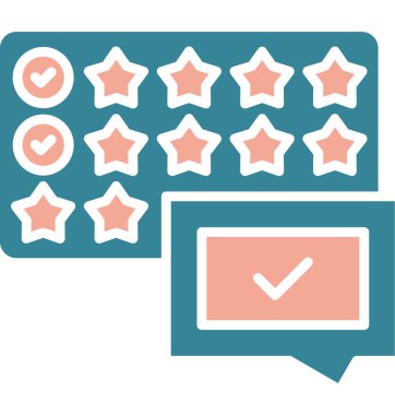 Müşteri derecelendirme geri besleme simgesi