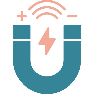 Bir mıknatısın vektör çizimi