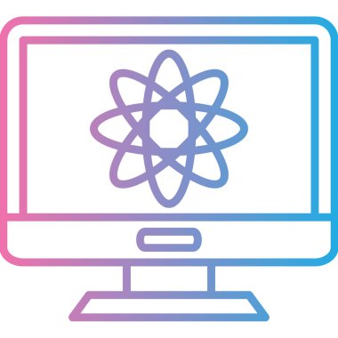 Bilgisayar teknolojisinin vektör illüstrasyonu