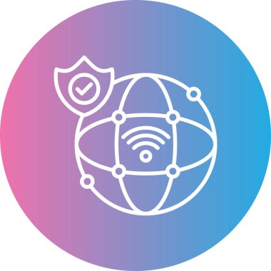 İnternet simgesi, vektör illüstrasyonu