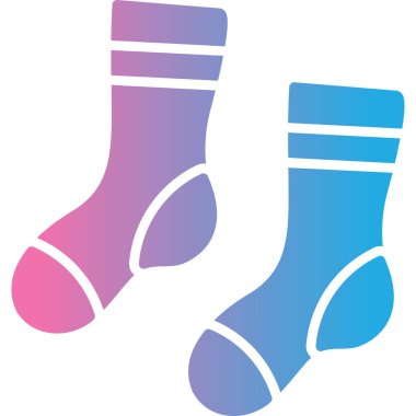 Çoraplar. Web simgesi vektör illüstrasyonu