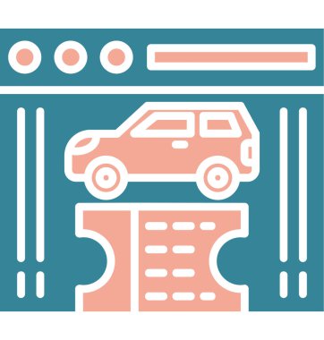 araba onarımı, onarım ve servis vektör simgesi