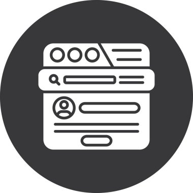 veritabanı web simgesi basit illüstrasyon