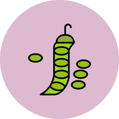 Bezelye. Web simgesi basit illüstrasyon