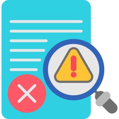 Hata. Web simgesi basit illüstrasyon