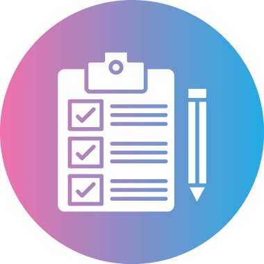 kontrol listesi simgesi, vektör illüstrasyonu