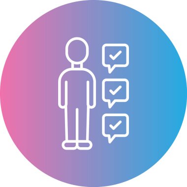 Çemberdeki bir adamın vektör çizimi