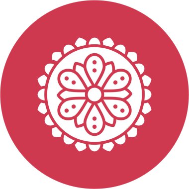 Bir çiçeğin vektör illüstrasyonu