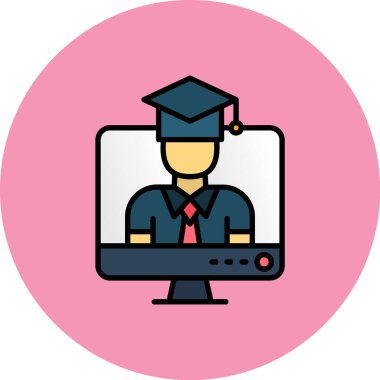 Eğitim simgesi vektör illüstrasyonu