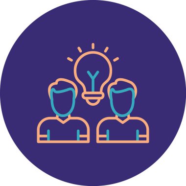 Ampul. Web simgesi basit illüstrasyon