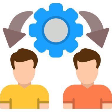 İş takım çalışması vektör simgesi