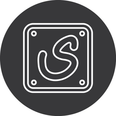 Modern b 'nin vektör illüstrasyonu eksik simgesi