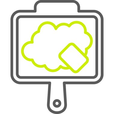 Bulut teknoloji simgesi. vektör çizim