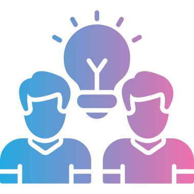 yaratıcı fikir kavramı, yaratıcı fikir ikonu, vektör illüstrasyon tasarımı