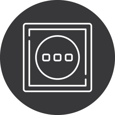 Bir çember simgesinin vektör illüstrasyonu