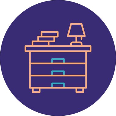 Kitaplık. Web simgesi basit tasarım