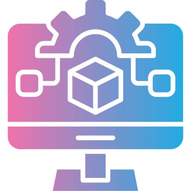 Bir robotun vektör çizimi