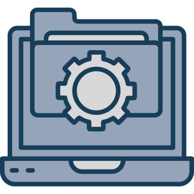 Web geliştirme ayarı. Web simgesi vektör illüstrasyonu