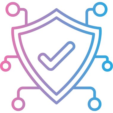 Koruma kalkanı ikonu vektör illüstrasyon tasarımı