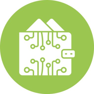 Devre kartı simgesi. vektör illüstrasyonu