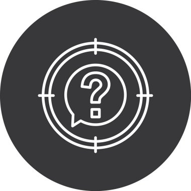 soru işareti simgesi, vektör illüstrasyonu