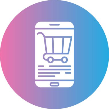 Cep telefonu simgesinin vektör illüstrasyonu