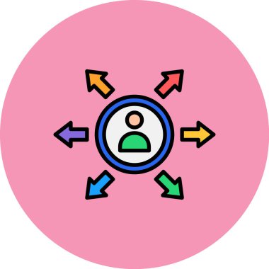 hedef simge vektör illüstrasyonu